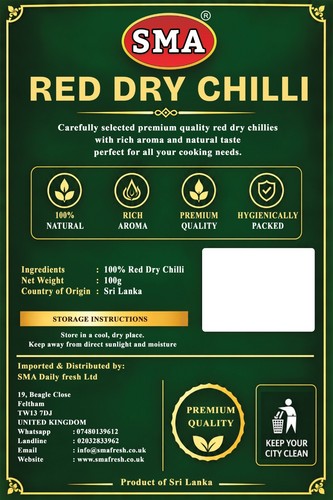 Dry red chillies - dry,