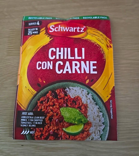 Schwartz chilli con carne - con,