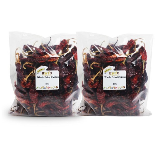 Whole dried chillies - whole, |