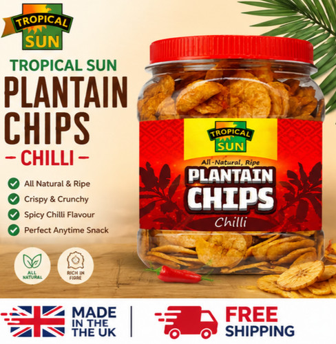 Tropical sun plantain chips - sun,