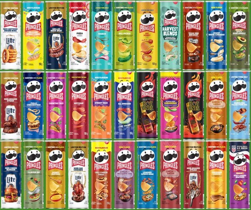 Pringles crisps all flavours - crisps,